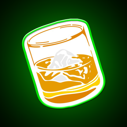Whiskey Drink Bar Led Neon Sign Wall Art Rgb Color