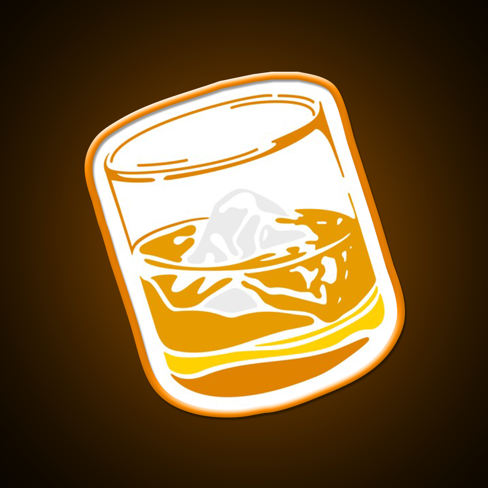 Whiskey Drink Bar Led Neon Sign Wall Art Rgb Color