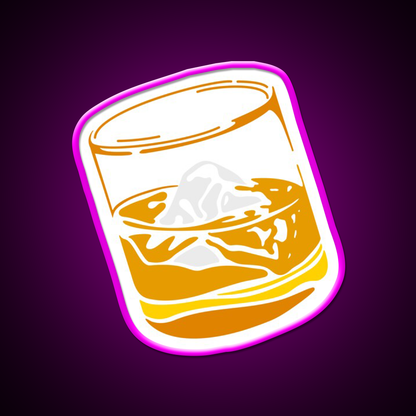 Whiskey Drink Bar Led Neon Sign Wall Art Rgb Color