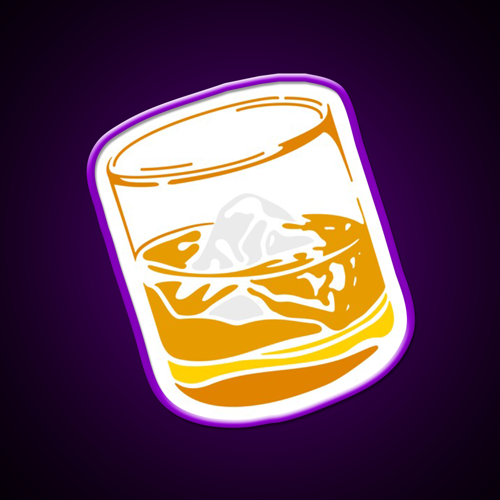 Whiskey Drink Bar Led Neon Sign Wall Art Rgb Color