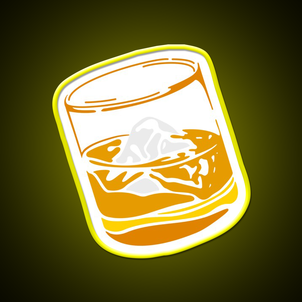 Whiskey Drink Bar Led Neon Sign Wall Art Rgb Color