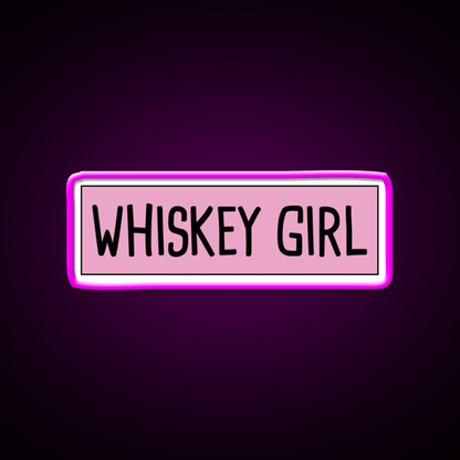 Whiskey Girl Whiskey Drink Bar Led Neon Sign Rgb Color - Shineneon