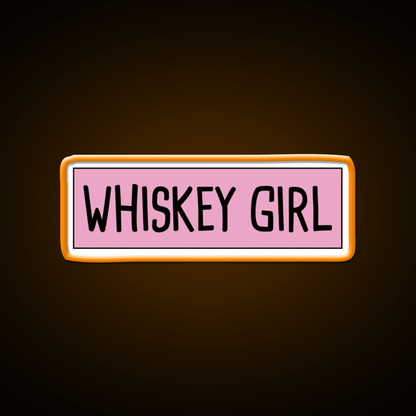 Whiskey Girl Whiskey Drink Bar Led Neon Sign Rgb Color - Shineneon