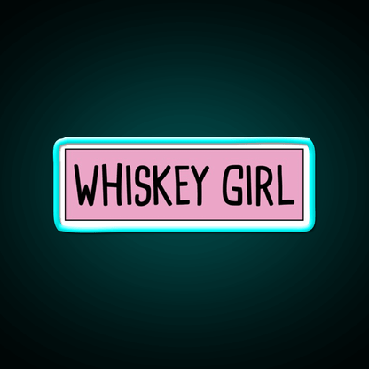 Whiskey Girl Whiskey Drink Bar Led Neon Sign Rgb Color - Shineneon