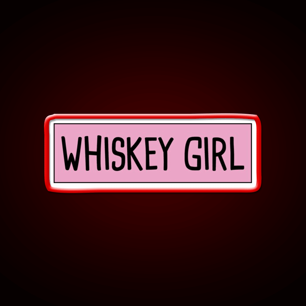 Whiskey Girl Whiskey Drink Bar Led Neon Sign Rgb Color - Shineneon