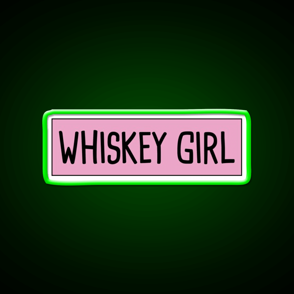 Whiskey Girl Whiskey Drink Bar Led Neon Sign Rgb Color - Shineneon