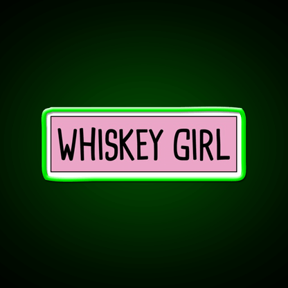 Whiskey Girl Whiskey Drink Bar Led Neon Sign Rgb Color - Shineneon