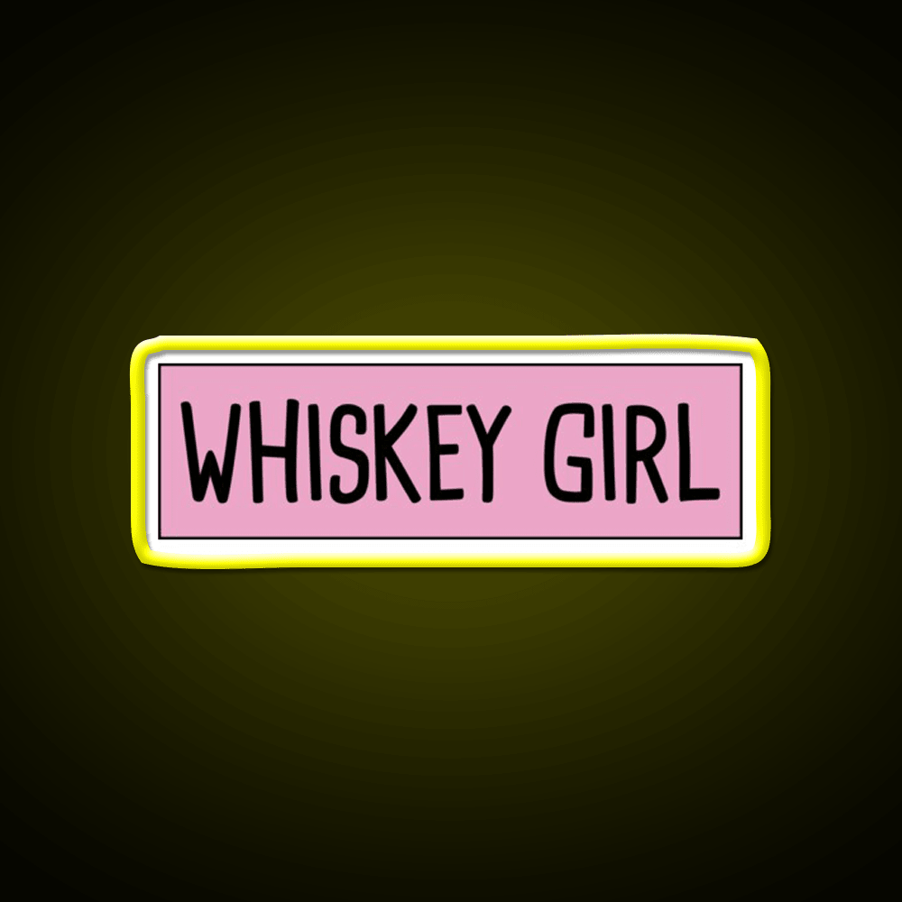 Whiskey Girl Whiskey Drink Bar Led Neon Sign Rgb Color - Shineneon