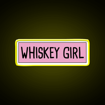 Whiskey Girl Whiskey Drink Bar Led Neon Sign Rgb Color - Shineneon