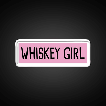 Whiskey Girl Whiskey Drink Bar Led Neon Sign Rgb Color - Shineneon