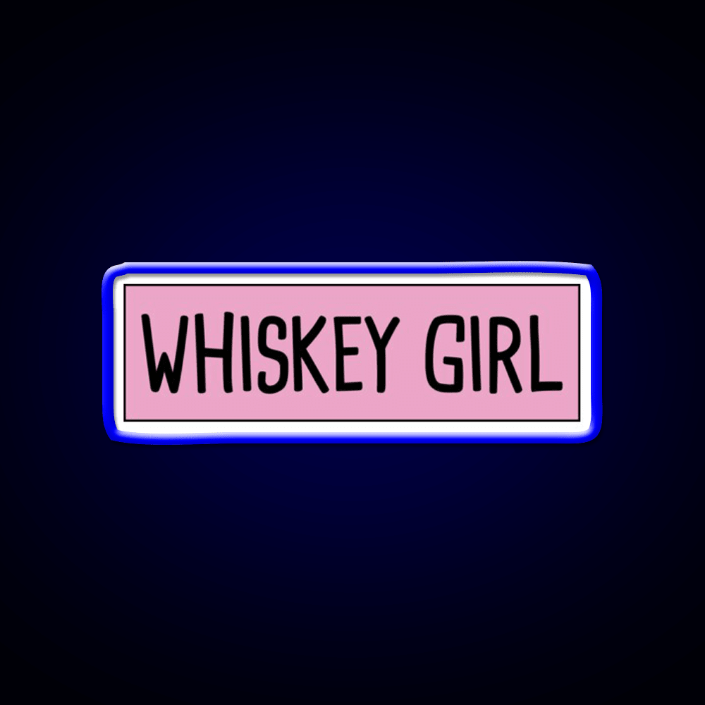 Whiskey Girl Whiskey Drink Bar Led Neon Sign Rgb Color - Shineneon