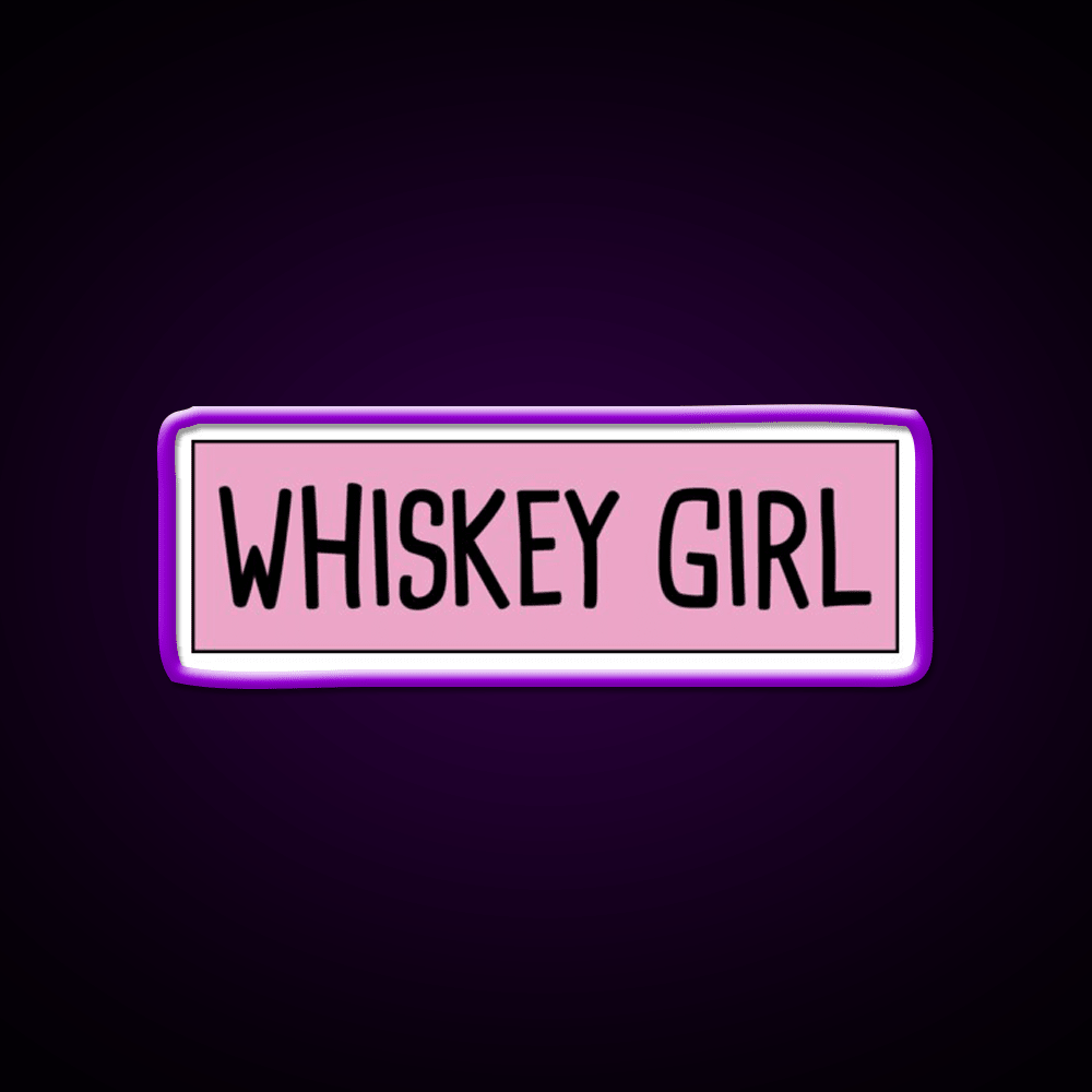 Whiskey Girl Whiskey Drink Bar Led Neon Sign Rgb Color - Shineneon