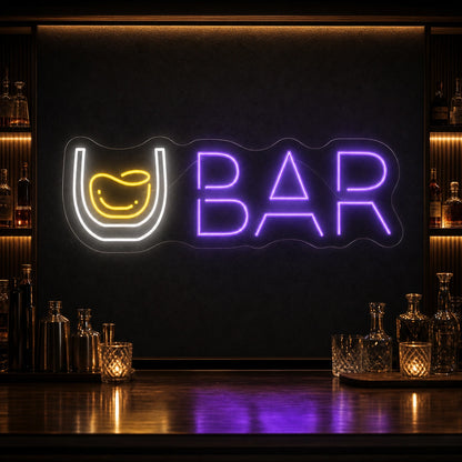 Whiskey Glass Bar LED Neon Sign high-converting product image