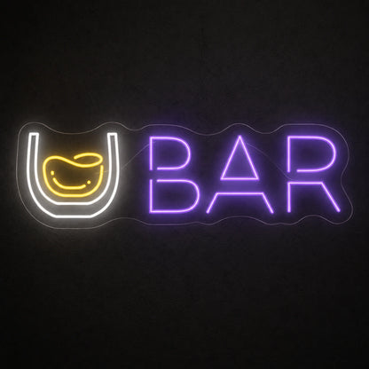 Whiskey Glass Bar LED Neon Sign main product image