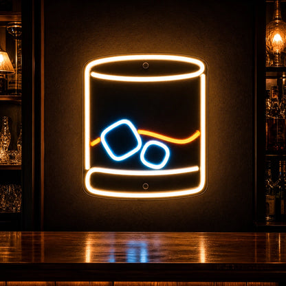 Whiskey Glass LED Neon Sign high-converting product image