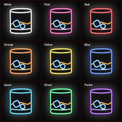 Whiskey Glass LED Neon Sign - Shineneon