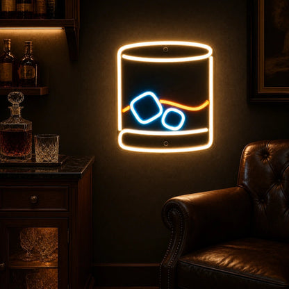 Whiskey Glass LED Neon Sign - Shineneon