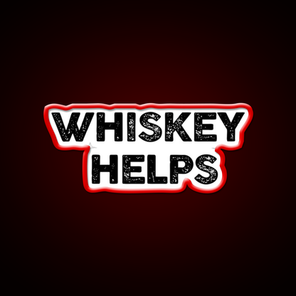 Whiskey Helps Beer Bar Decor Led Neon Sign Rgb Color - LED neon sign view 10
