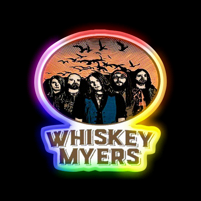 Whiskey Myers Logo Whiskey Drink Bar Led Neon Sign Rgb Color