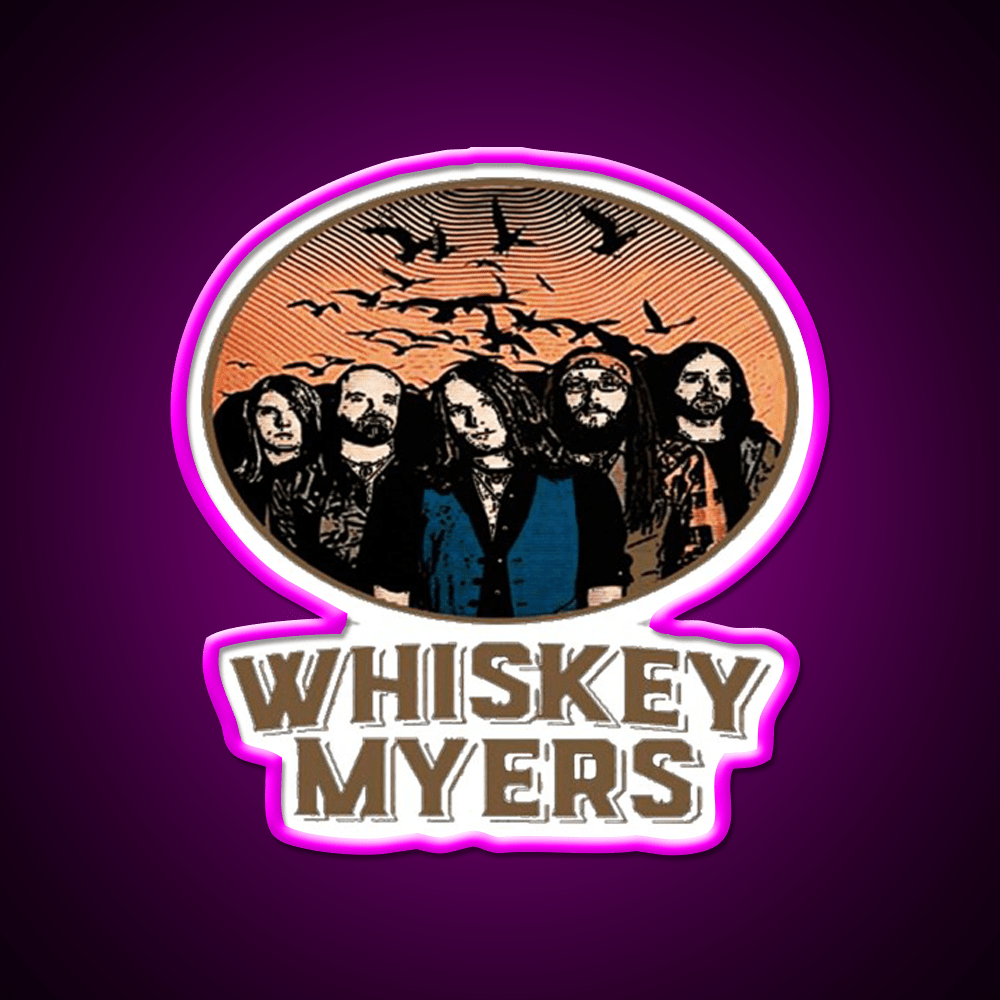 Whiskey Myers Logo Whiskey Drink Bar Led Neon Sign Rgb Color - Shineneon