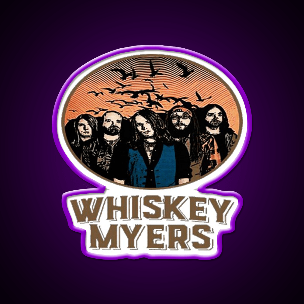 Whiskey Myers Logo Whiskey Drink Bar Led Neon Sign Rgb Color - Shineneon