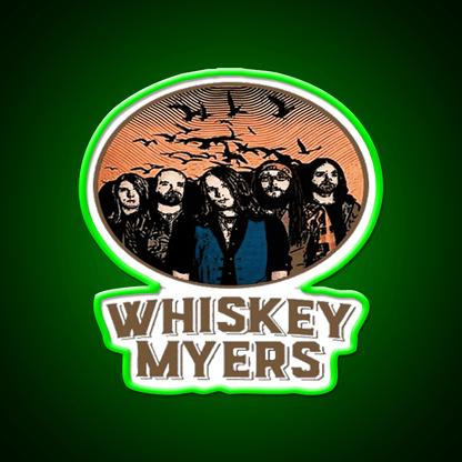 Whiskey Myers Logo Whiskey Drink Bar Led Neon Sign Rgb Color - Shineneon
