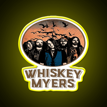 Whiskey Myers Logo Whiskey Drink Bar Led Neon Sign Rgb Color - Shineneon