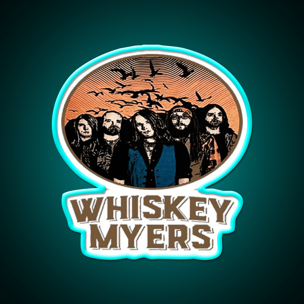 Whiskey Myers Logo Whiskey Drink Bar Led Neon Sign Rgb Color - Shineneon
