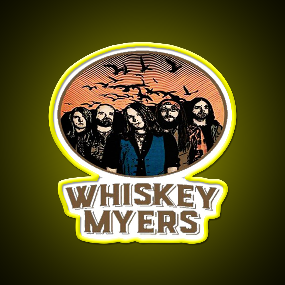 Whiskey Myers Logo Whiskey Drink Bar Led Neon Sign Rgb Color