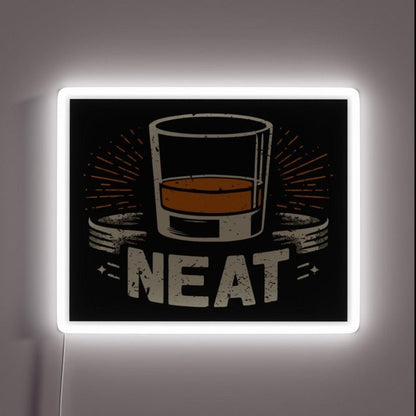 Whiskey Neat Old Fashioned Scotch And Bourbon Vii Rgb Led Neon Sign - Shineneon