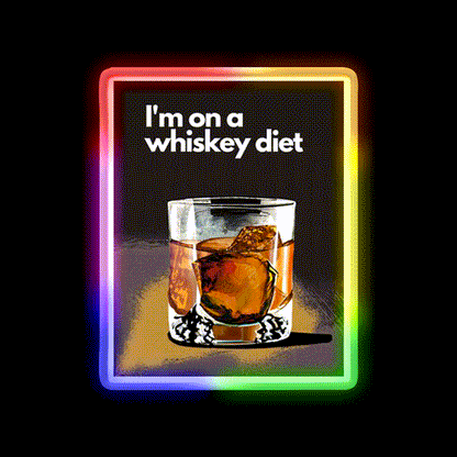 Whiskey Pun Whiskey Drink Bar Led Neon Sign Rgb Color