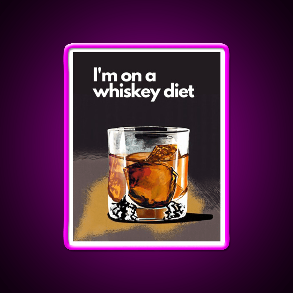 Whiskey Pun Whiskey Drink Bar Led Neon Sign Rgb Color - Shineneon
