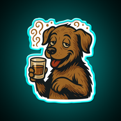 Whiskey Pup Whiskey Drink Bar Led Neon Sign Rgb Color