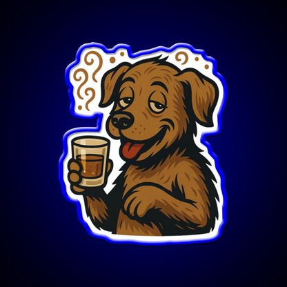 Whiskey Pup Whiskey Drink Bar Led Neon Sign Rgb Color