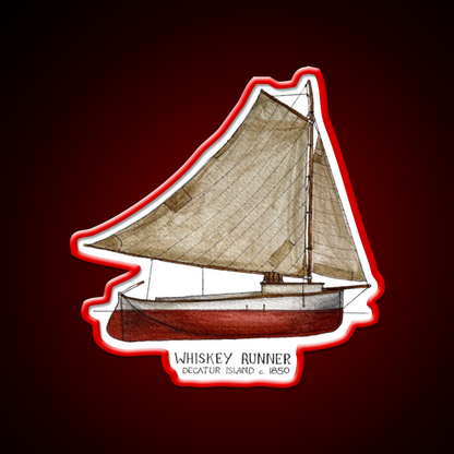 Whiskey Runner Whiskey Drink Bar Led Neon Sign Rgb Color