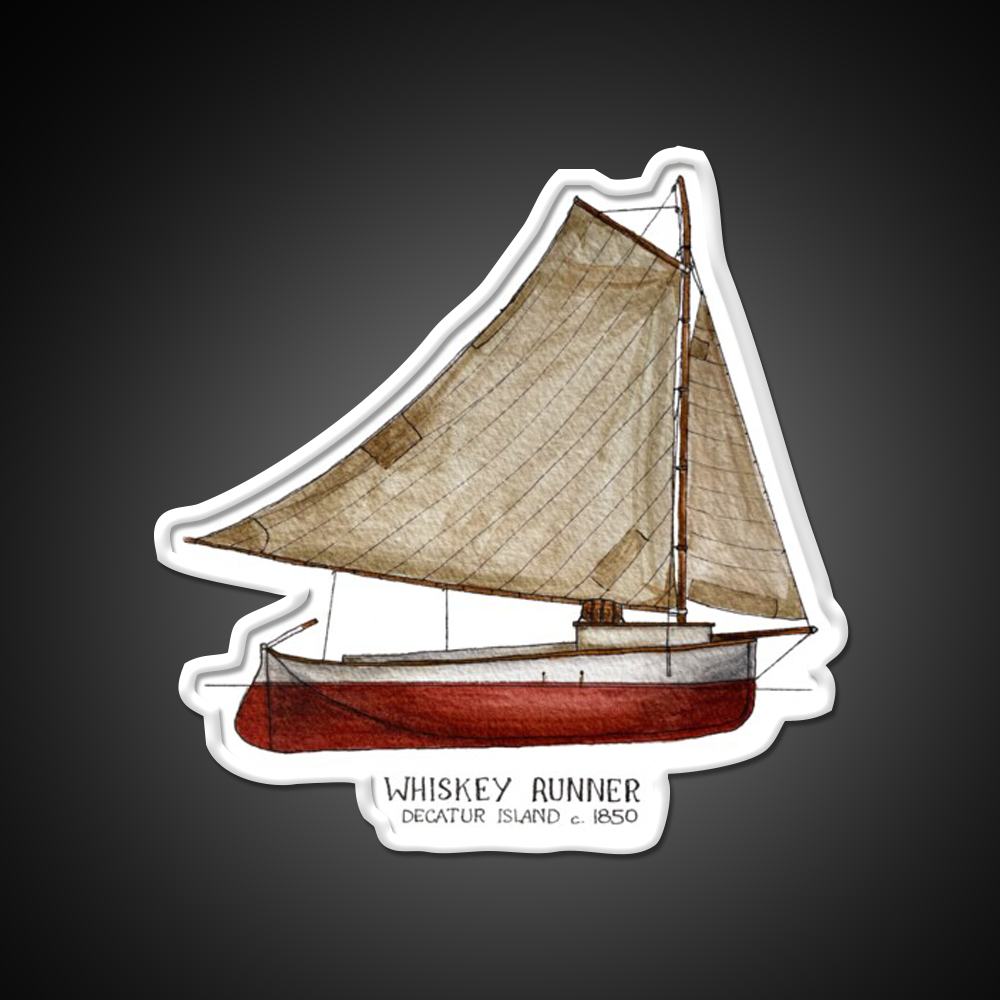 Whiskey Runner Whiskey Drink Bar Led Neon Sign Rgb Color