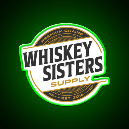 Whiskey Sisters Whiskey Drink Bar Led Neon Sign Rgb Color - Shineneon