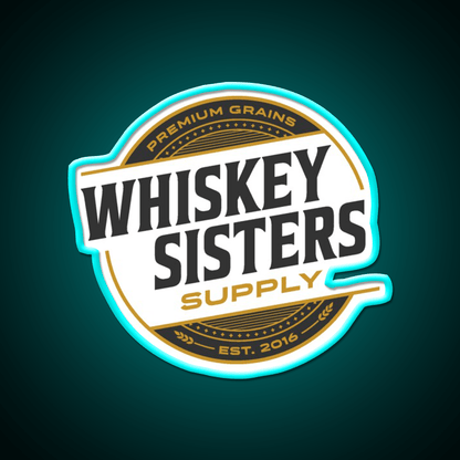 Whiskey Sisters Whiskey Drink Bar Led Neon Sign Rgb Color - Shineneon