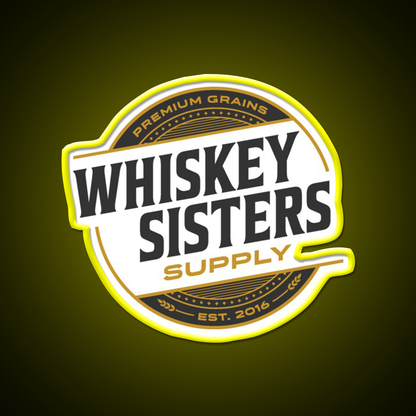 Whiskey Sisters Whiskey Drink Bar Led Neon Sign Rgb Color