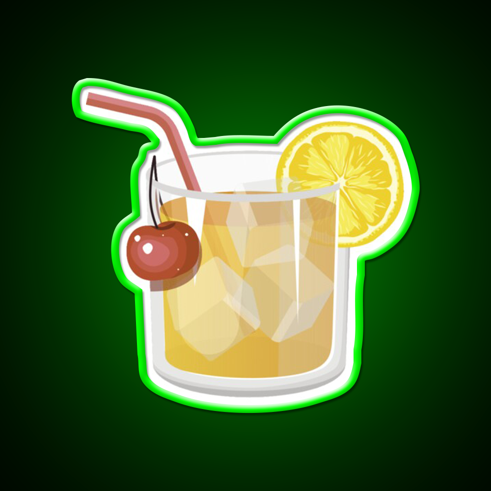 Whiskey Sour Cocktail Bar Decor Led Neon Sign Home Bar Decor Rgb Color - LED neon sign view 8