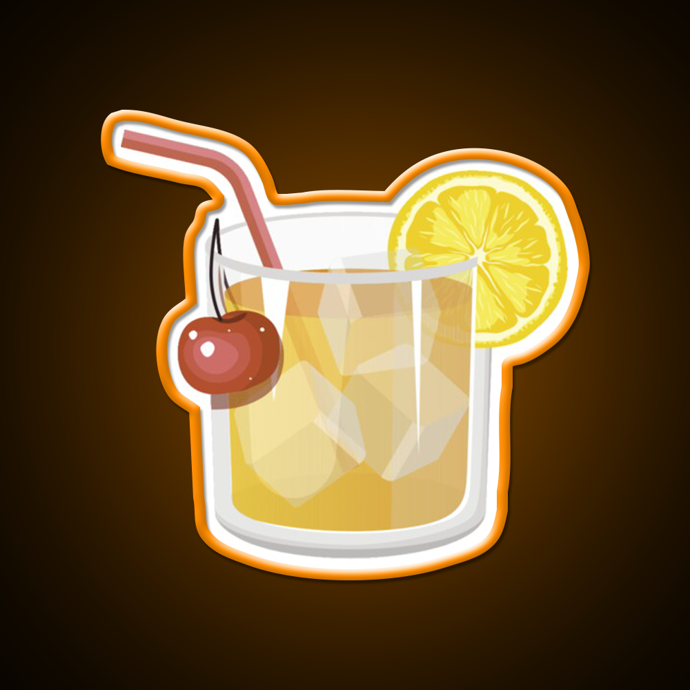 Whiskey Sour Cocktail Bar Decor Led Neon Sign Home Bar Decor Rgb Color - LED neon sign view 6