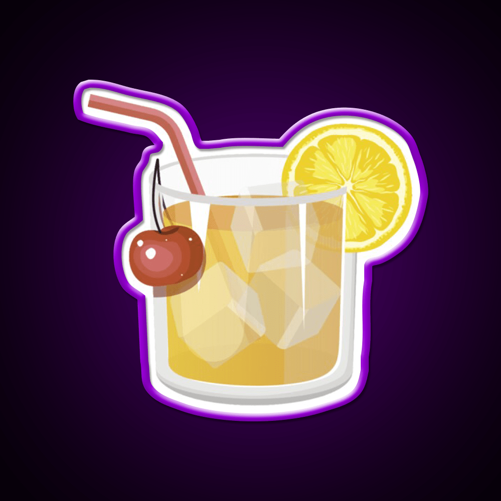 Whiskey Sour Cocktail Bar Decor Led Neon Sign Home Bar Decor Rgb Color - Shineneon