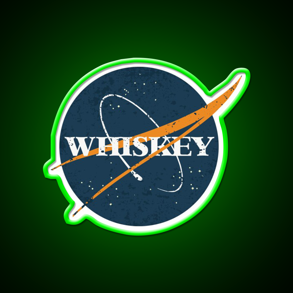 Whiskey Space Vintage Whiskey Drink Bar Led Neon Sign Rgb Color