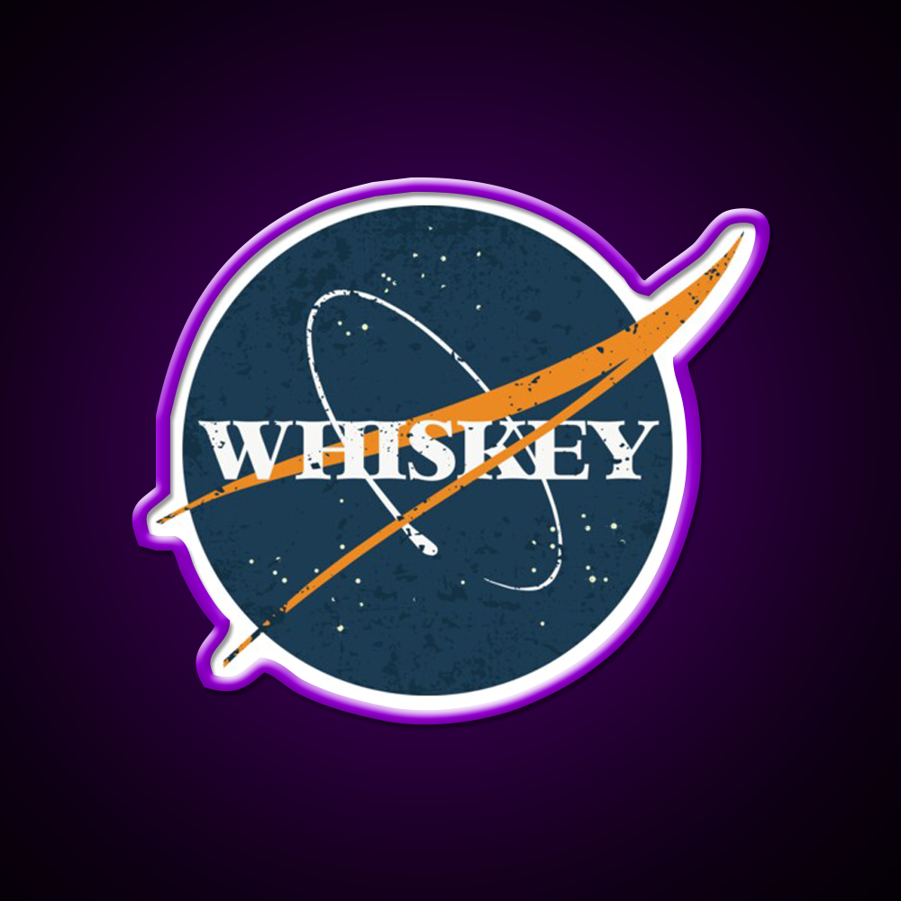 Whiskey Space Vintage Whiskey Drink Bar Led Neon Sign Rgb Color