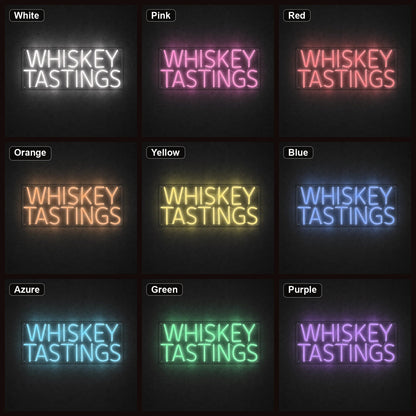 Whiskey Tastings LED Neon Sign - Shineneon