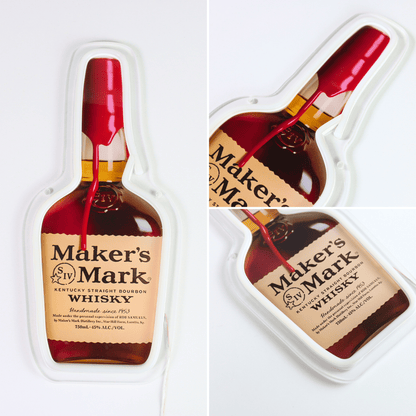 Whiskey USB LED Neon Sign - Bourbon Bar Light for Man Cave & Home Wall Decor - Shineneon