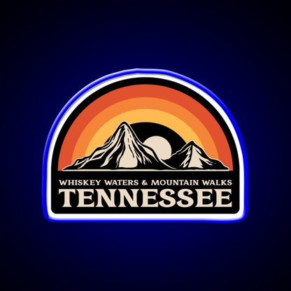 Whiskey Waters Mountain Walks Whiskey Drink Bar Led Neon Sign Rgb Color