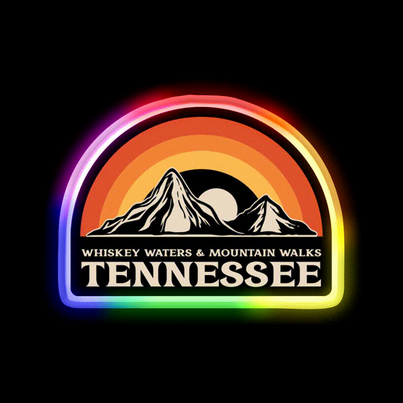 Whiskey Waters Mountain Walks Whiskey Drink Bar Led Neon Sign Rgb Color