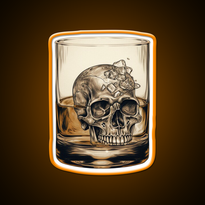 Whisky Skull Essential Whiskey Drink Bar Led Neon Sign Rgb Color