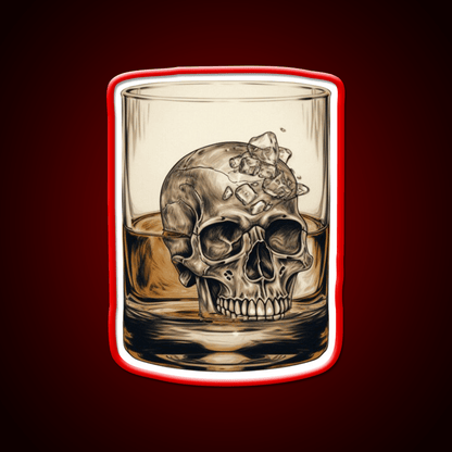 Whisky Skull Essential Whiskey Drink Bar Led Neon Sign Rgb Color - Shineneon